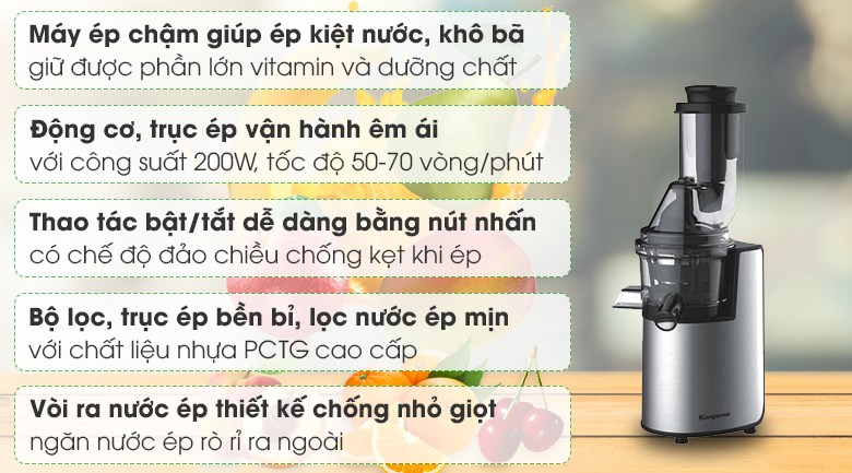 Máy ép chậm Kangaroo KG1B6