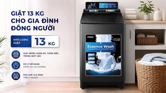 Máy giặt Haier Inverter 13 kg HWM130-B2698B