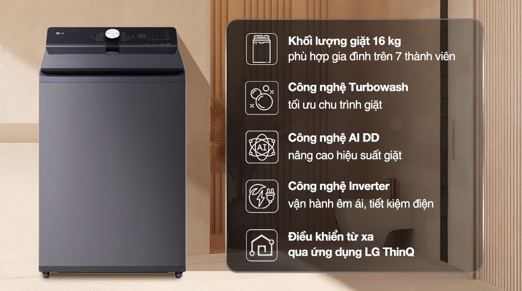 Máy giặt LG AI DD Inverter 16 kg T2516DX5G