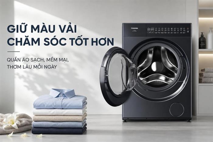 Máy giặt sấy Toshiba Inverter giặt 15 kg - sấy 9 kg TWD-T35BP160MWV(MG)