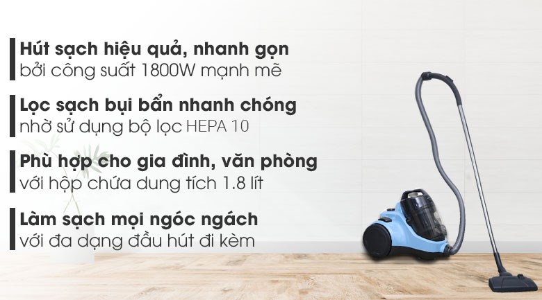 Máy hút bụi dạng hộp Electrolux EC31-2BB