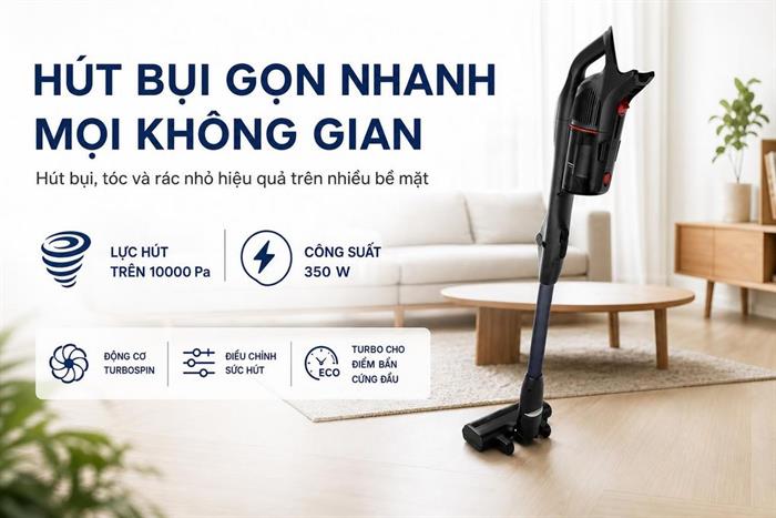 Máy hút bụi không dây Bosch BCS1051POW