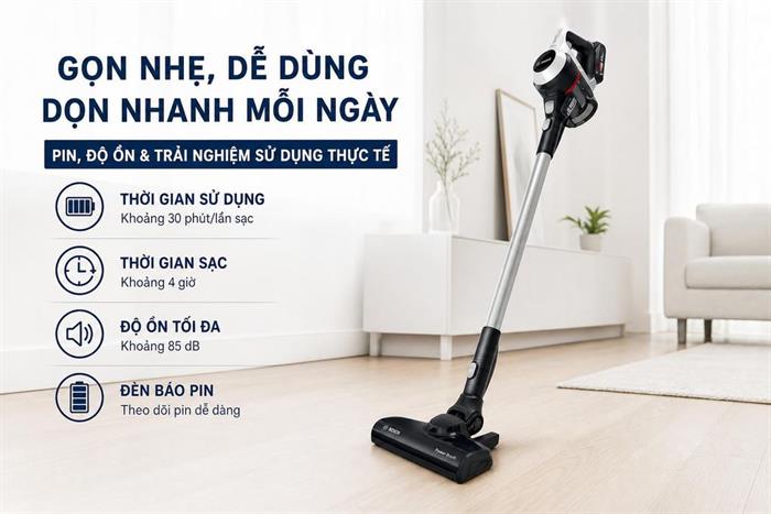 Máy hút bụi không dây Bosch BCS61113