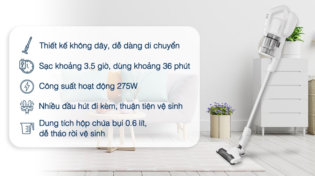 Máy hút bụi không dây Panasonic MC-SBV01W246