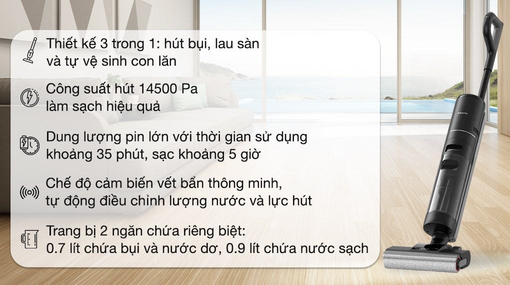 Máy hút bụi lau nhà Dreame H12 Pro
