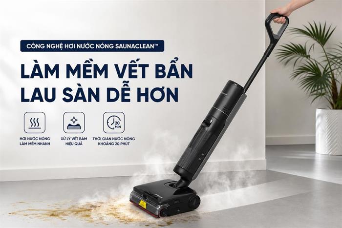 Máy hút bụi lau nhà Dreame H16 Steam