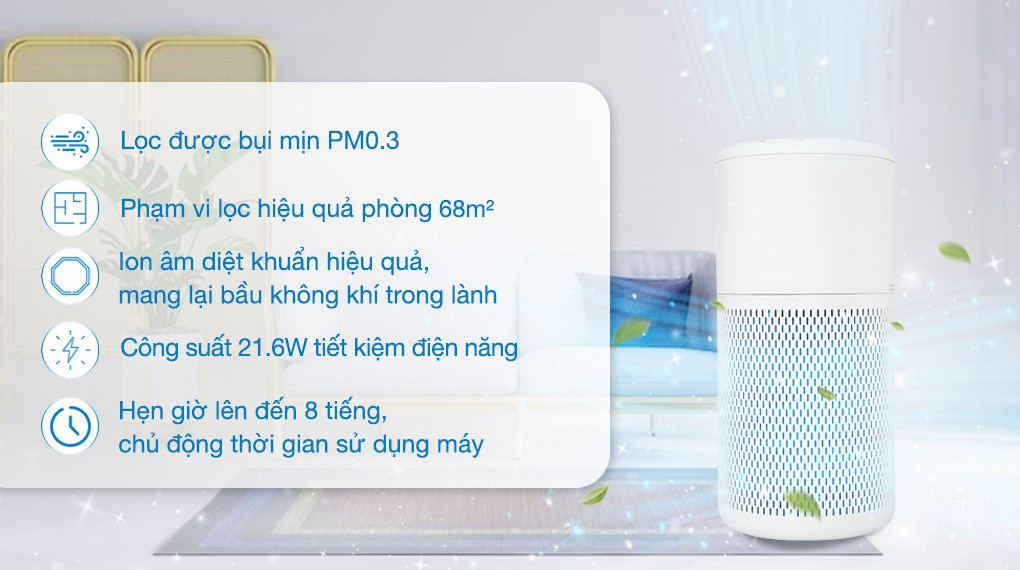 Máy lọc không khí Beko ATP 6100 I 21.6W