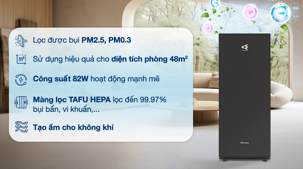 Máy lọc không khí tạo ẩm Daikin MCK70ZVM7-T 82W