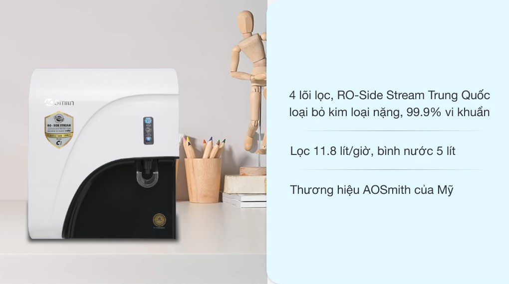 Máy lọc nước RO AOSmith C1 4 lõi