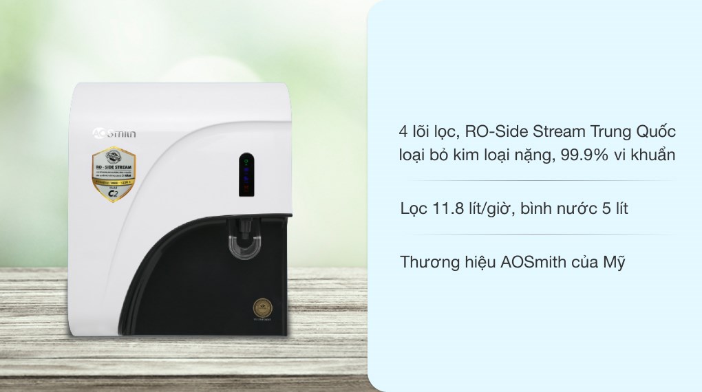 Máy lọc nước RO AOSmith C2 4 lõi