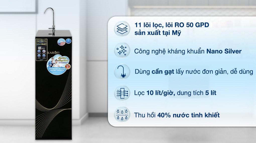 Máy lọc nước RO Karofi KAQ-X18 11 lõi