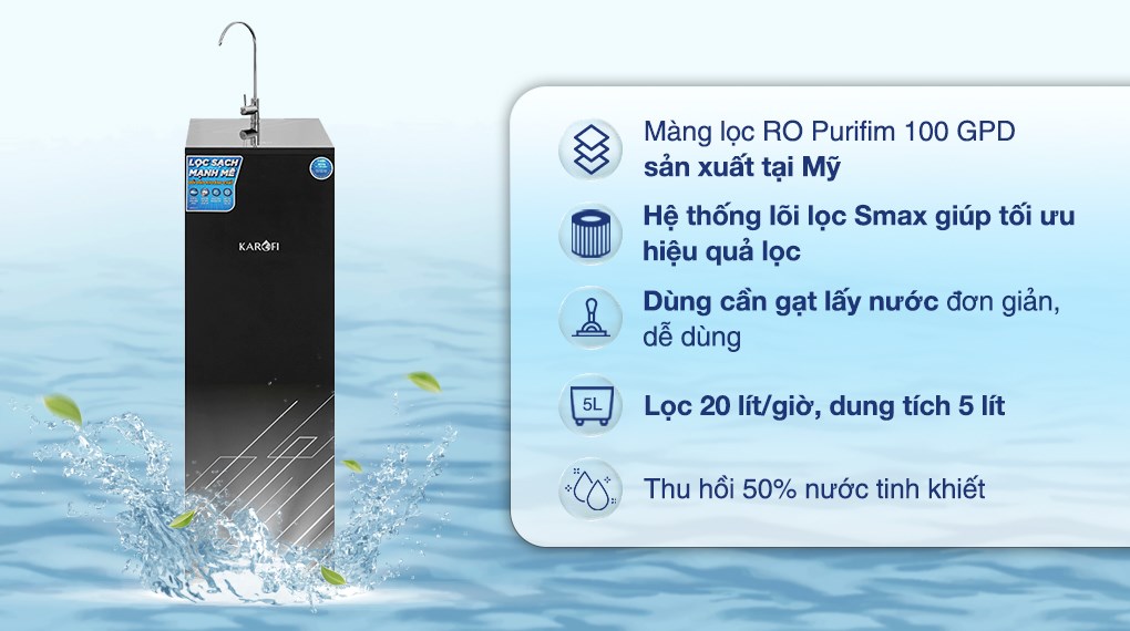 Máy lọc nước RO Karofi KAQ-X26 10 lõi