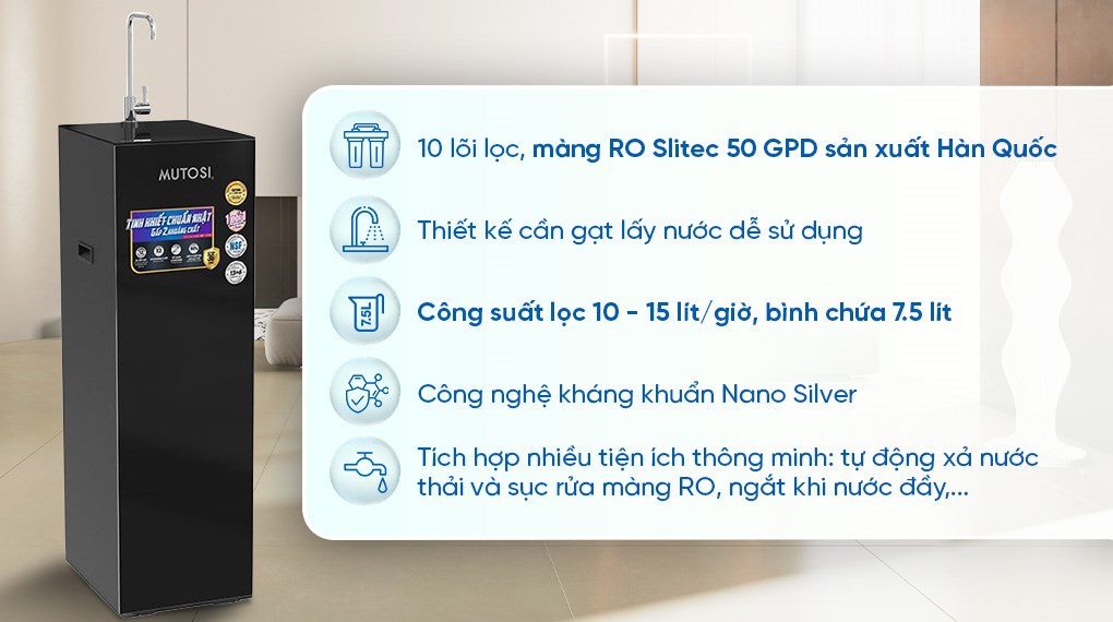 Máy lọc nước RO Mutosi MP-S126 10 lõi