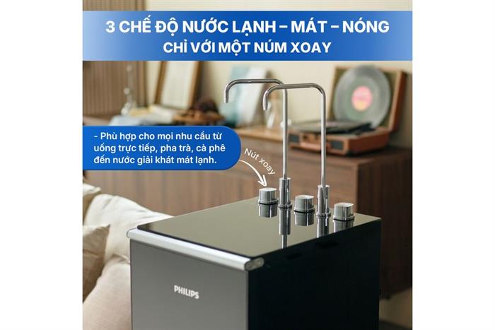 Máy lọc nước RO nóng nguội lạnh Philips ADD8913/74 10 lõi