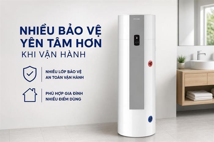 Máy nước nóng bơm nhiệt Atlantic 270 lít 1800W EXPLORER 270L