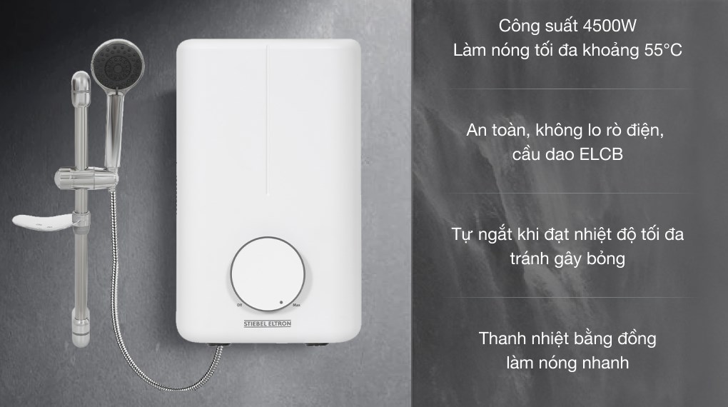 Máy nước nóng trực tiếp Stiebel Eltron 4500W DE 45 EC