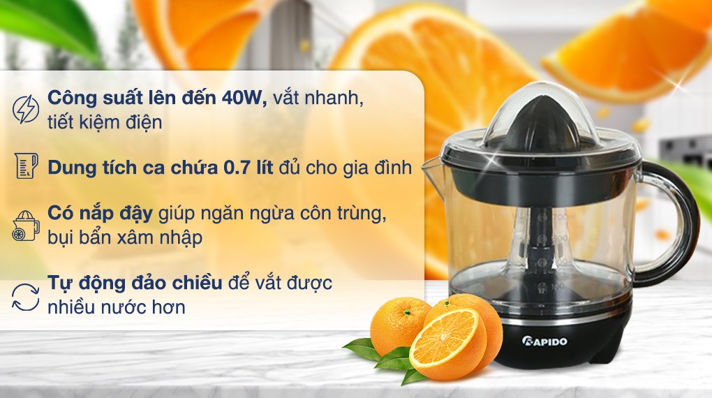 Máy vắt cam Rapido ROJ-40