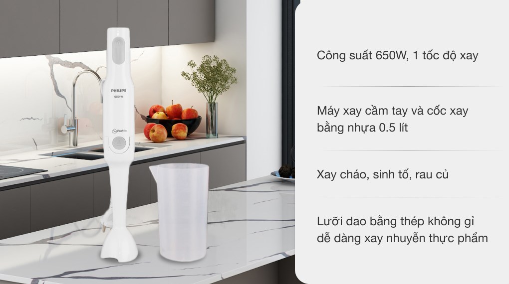 Máy xay sinh tố đa năng Philips HR2041/10 - 2 cối