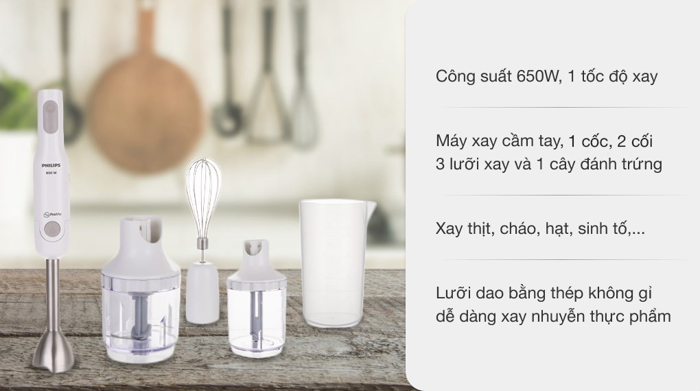 Máy xay cầm tay Philips HR2537