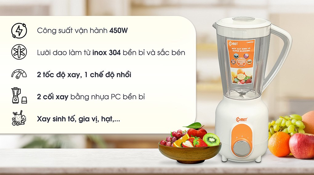 Máy xay sinh tố đa năng Comet CM9955