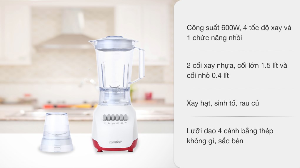 Máy xay sinh tố đa năng Comfee CJ-BL6020A
