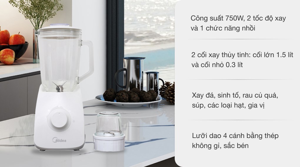 Máy xay sinh tố đa năng Midea MJ-BL75G