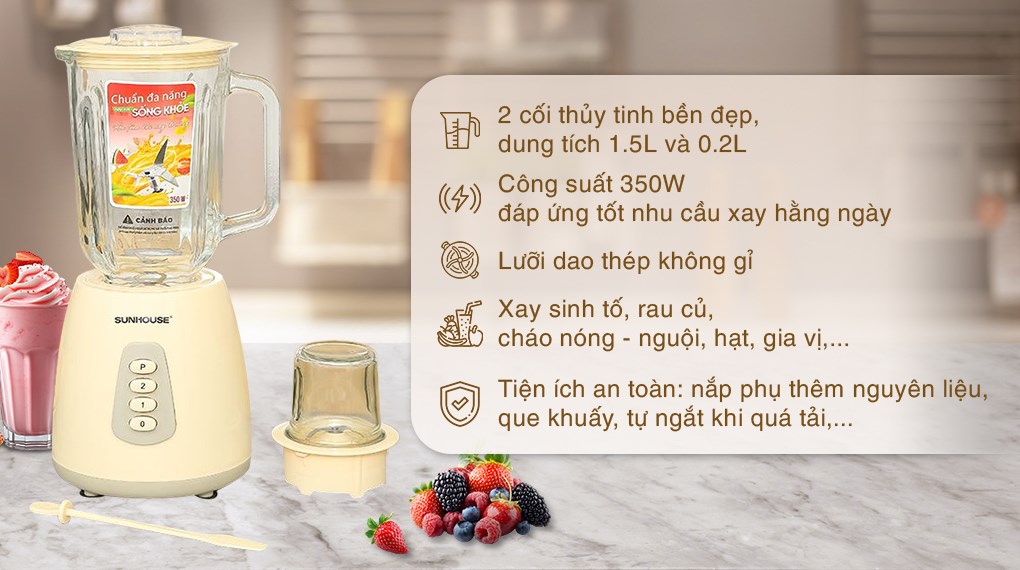 Máy xay sinh tố đa năng Sunhouse SHD5120