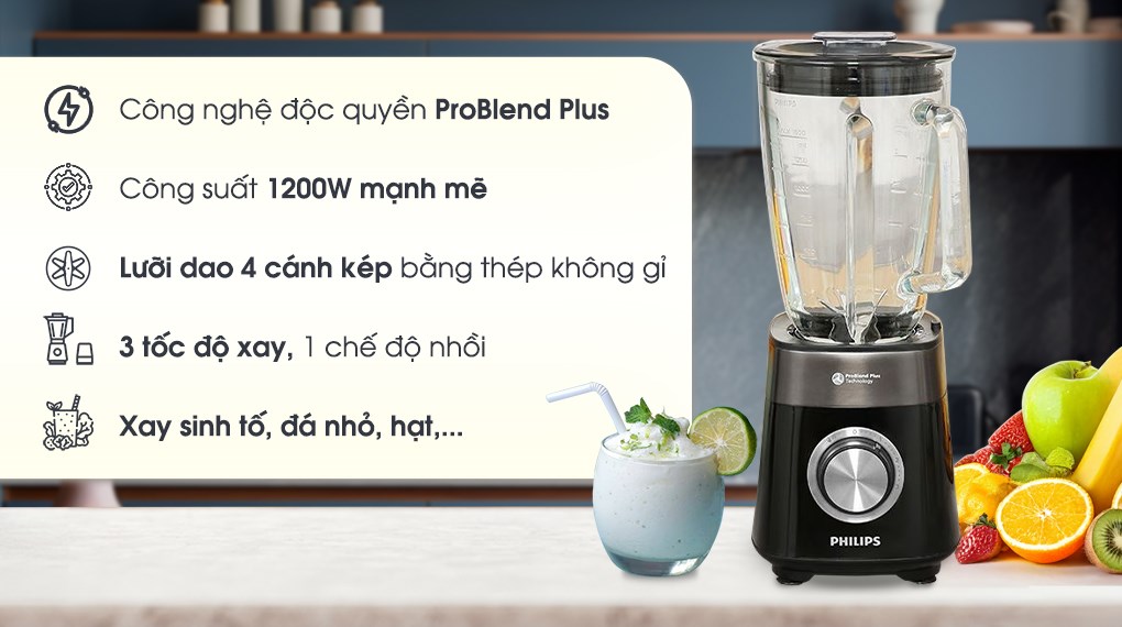 Máy xay sinh tố Philips HR3020/20
