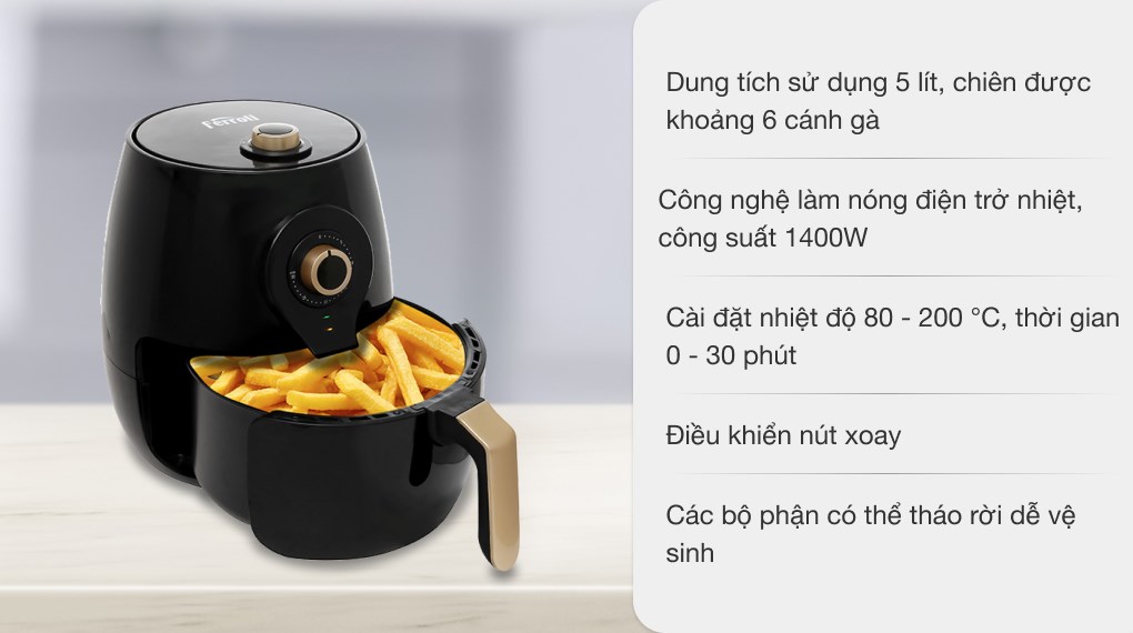 Nồi chiên không dầu Ferroli 5 lít FAF-5.0M3