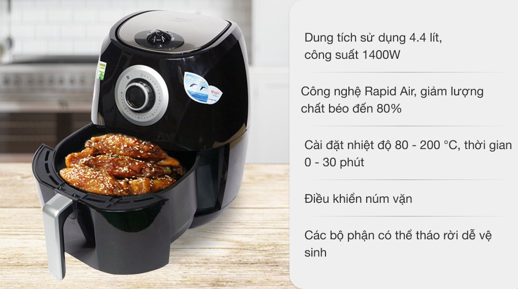 Nồi chiên không dầu Magic 4.4 lít A84
