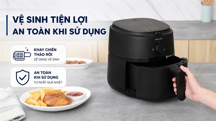 Nồi chiên không dầu Philips 4.2 lít NA120/00