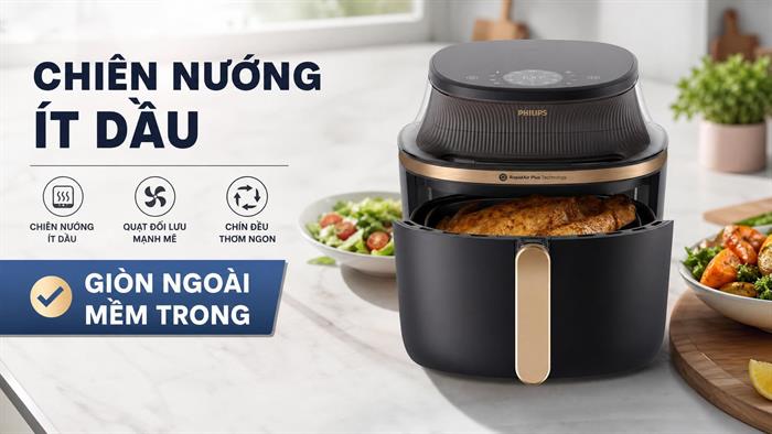 Nồi chiên không dầu Philips 7.2 lít NA342/00