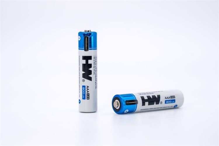 Bộ 4 viên pin sạc AAA 800 mAh HW TH-ICR712C