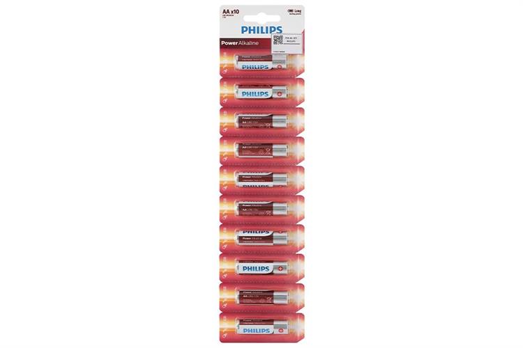 Pin AA 10 viên Alkaline Philips LR6P10TS