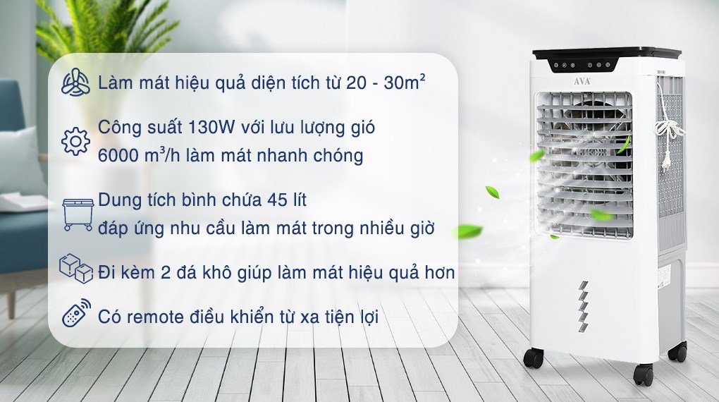 Quạt điều hòa AVA RPD-80 130W