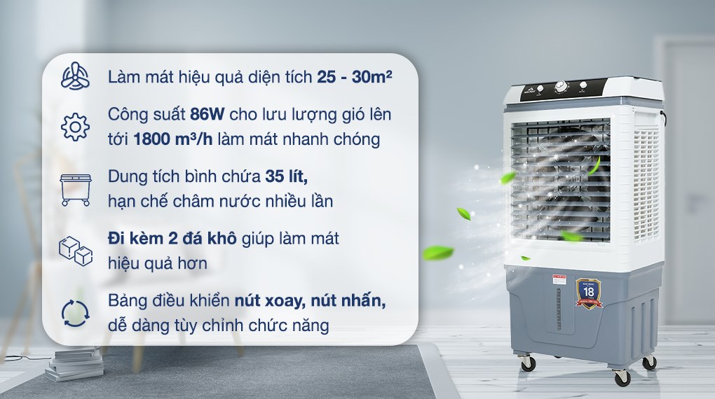 Quạt điều hòa Hòa Phát HPCF1-022 86W