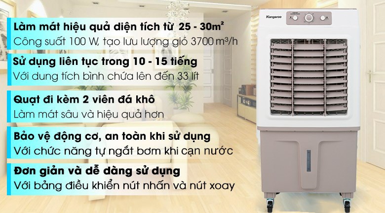 Quạt điều hoà Kangaroo KG50F62 100W