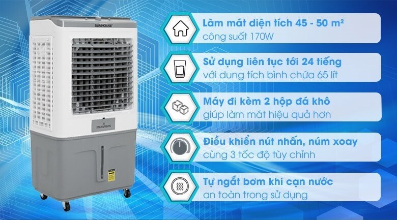 Quạt điều hòa Sunhouse SHD7757 170W