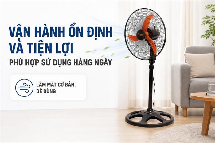 Quạt đứng Vinawind 3 cánh QĐ450-ĐM 50W