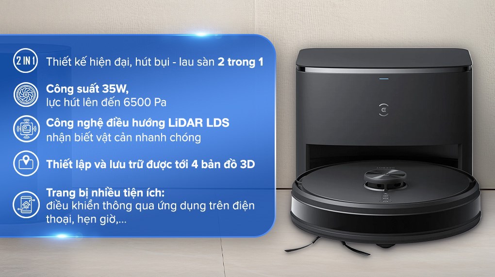 Robot hút bụi lau nhà Ecovacs Deebot Y1 PRO PLUS