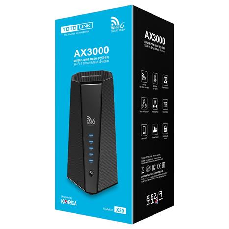 Bộ phát Wifi Chuẩn Wifi 6 Totolink X30- AX3000