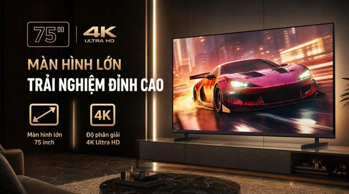 Google Tivi Sony 4K 75 inch K-75XR33VM2