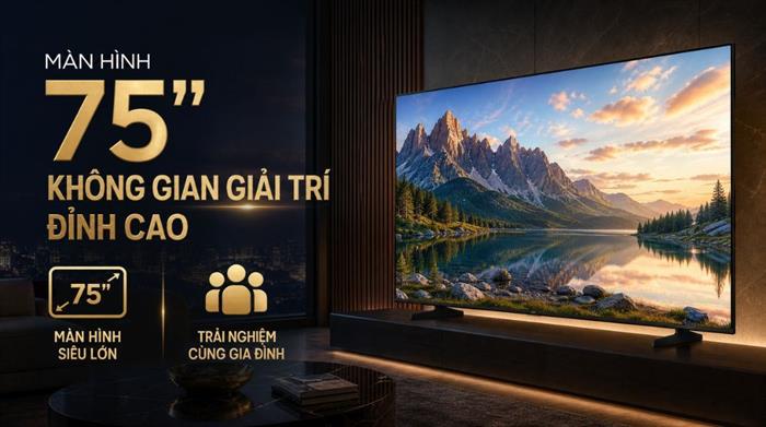 Smart Tivi Crystal UHD Samsung AI 4K 75 inch UA75U8500H