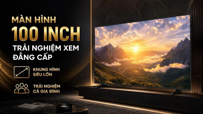 Smart Tivi Mini LED Samsung AI 4K 100 inch UA100M90H