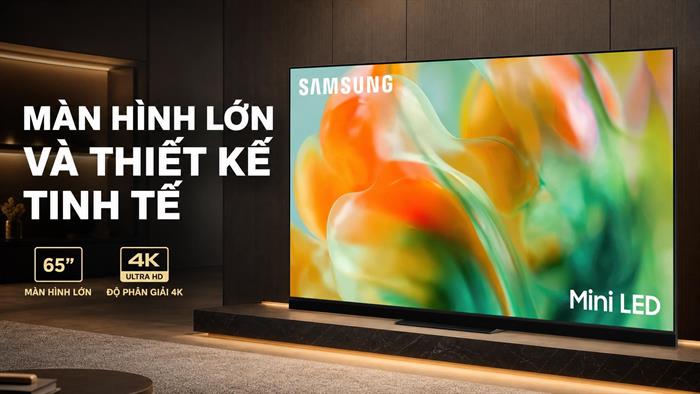 Smart Tivi Mini LED Samsung AI 4K 65 inch UA65M8XHA