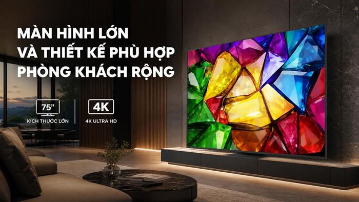 Smart Tivi Mini RGB LG AI 4K 75 inch 75MRGB86BSA