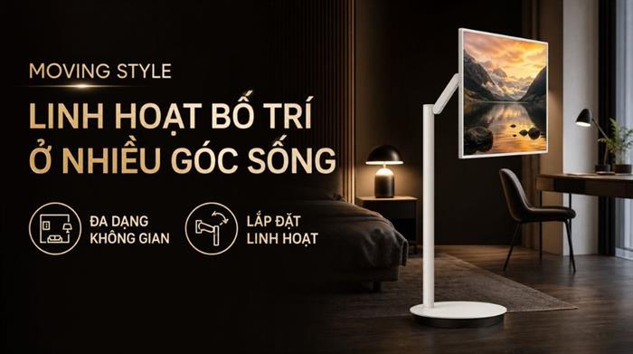 Smart Tivi Moving Style Samsung AI 2K 27 inch UA27LSM7FA