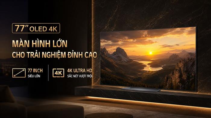 Smart Tivi OLED LG AI 4K 77 inch OLED77C6PSA