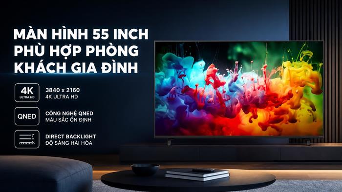 Smart Tivi QNED LG AI 4K 55 inch 55QNED70BSA
