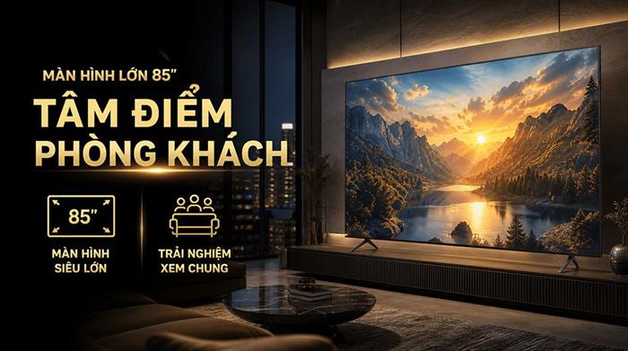 Smart Tivi QNED LG AI 4K 85 inch 85QNED70BSA